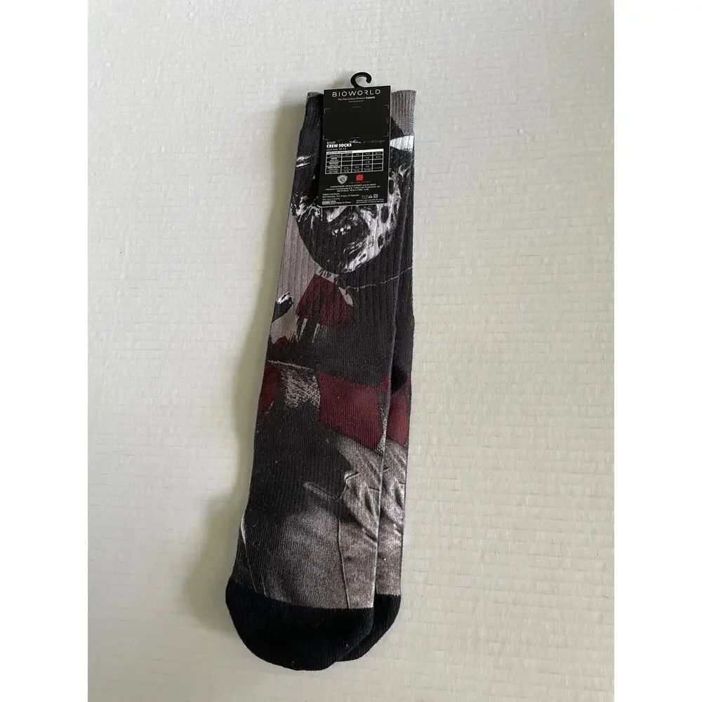 A NIGHTMARE ON ELM STREET HORROR MOVIE HALLOWEEN SOCKS NEW